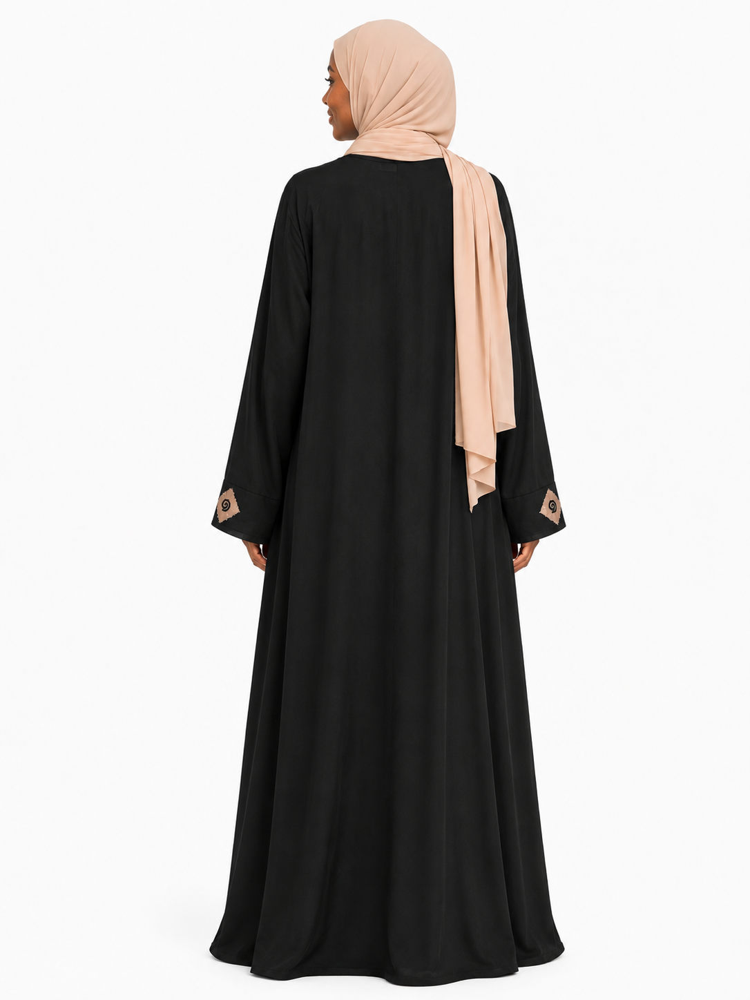 Midnight Mosaic Open Abaya Set