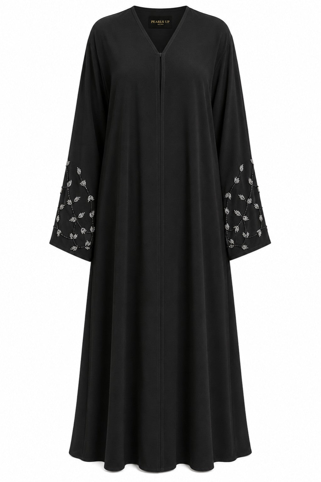 Ameerah Hand-Beaded Open Abaya