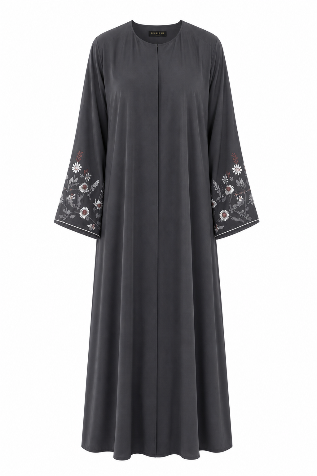 Atiya Embroidered Open Abaya