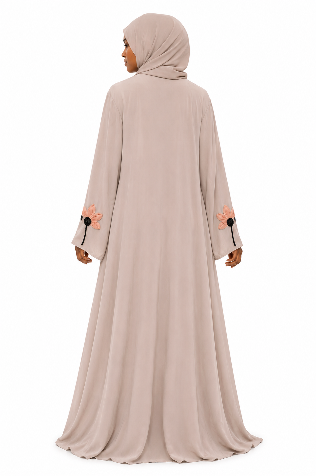 Blush Petal Bloom Abaya