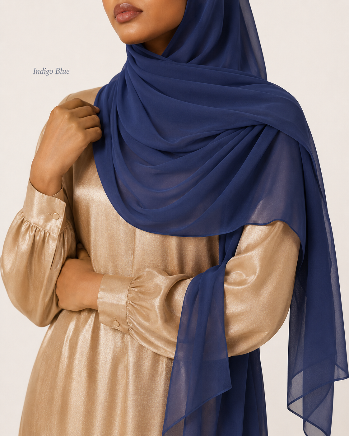 Premium Chiffon Hijab – Blue Collection
