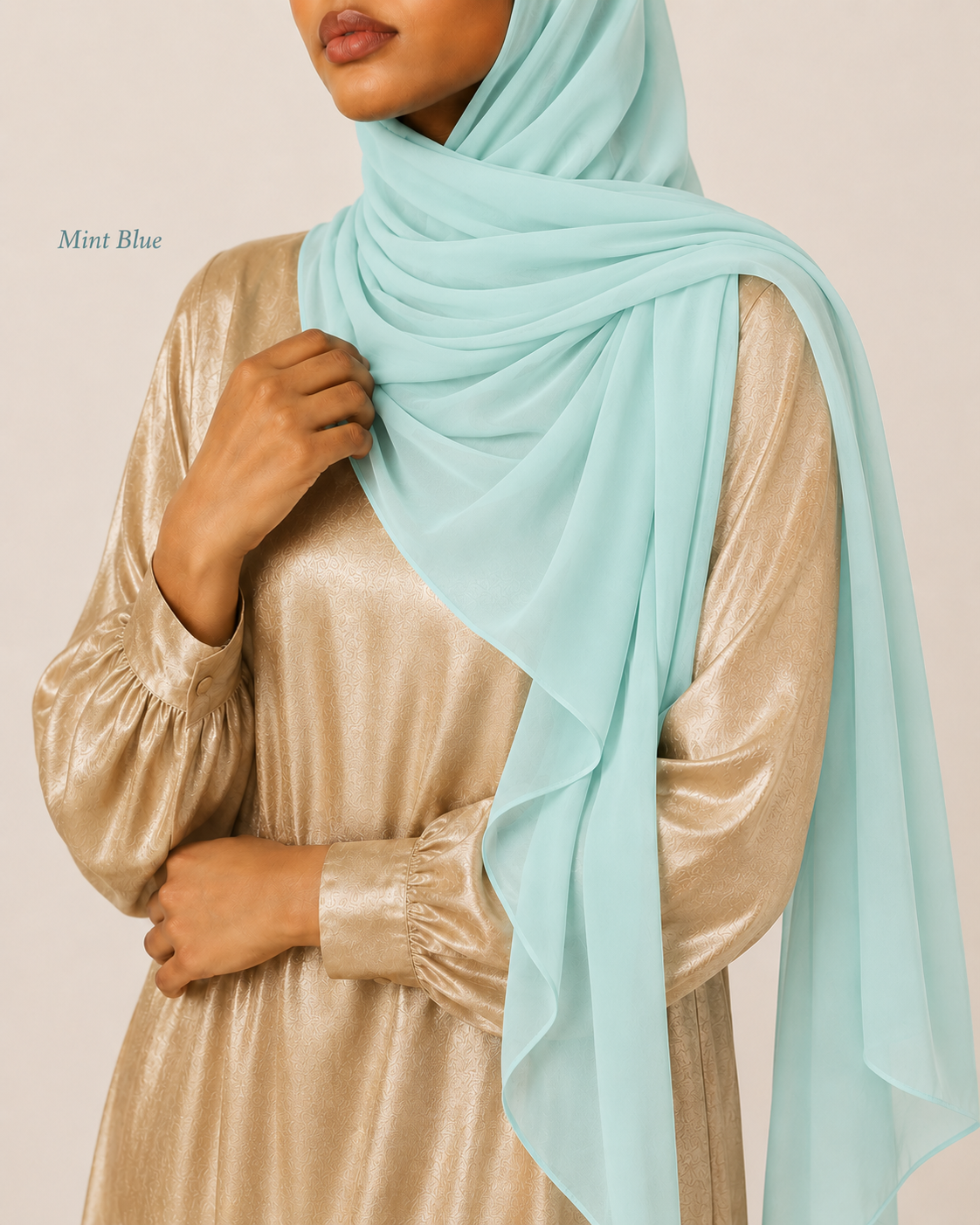 Premium Chiffon Hijab – Blue Collection