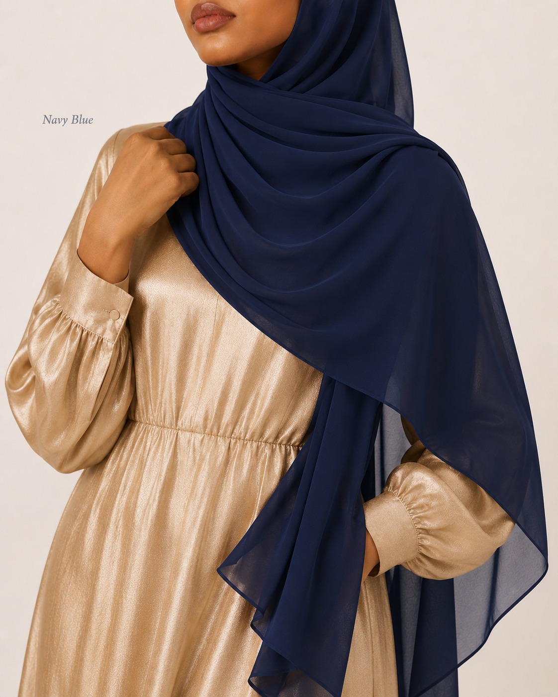 Premium Chiffon Hijab – Blue Collection