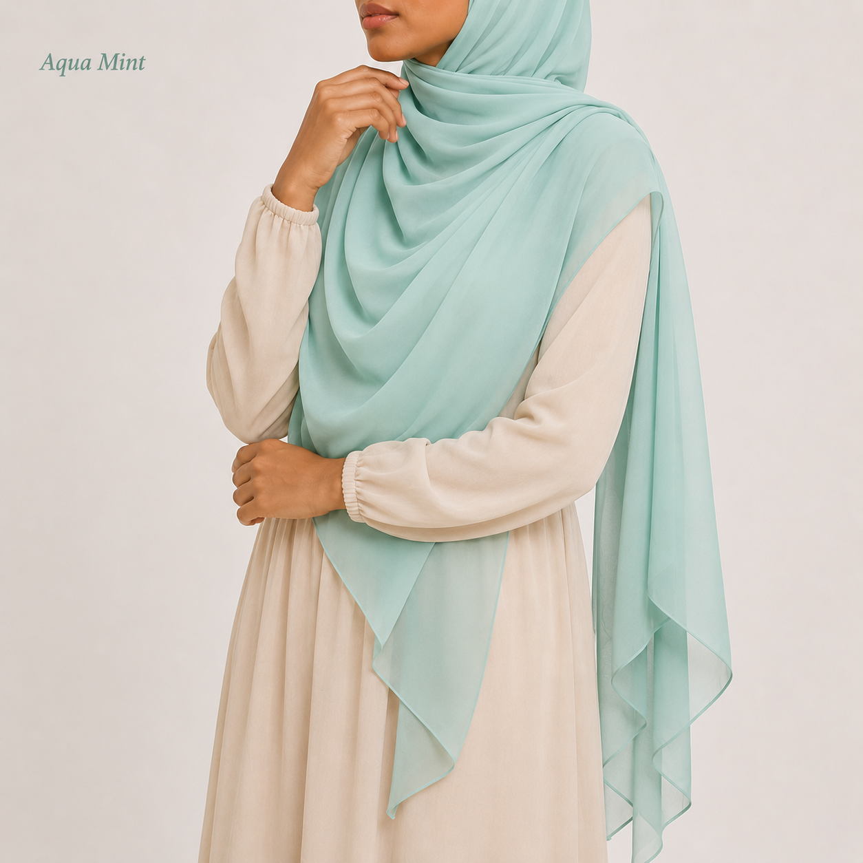 Premium Chiffon Hijab – Green Collection