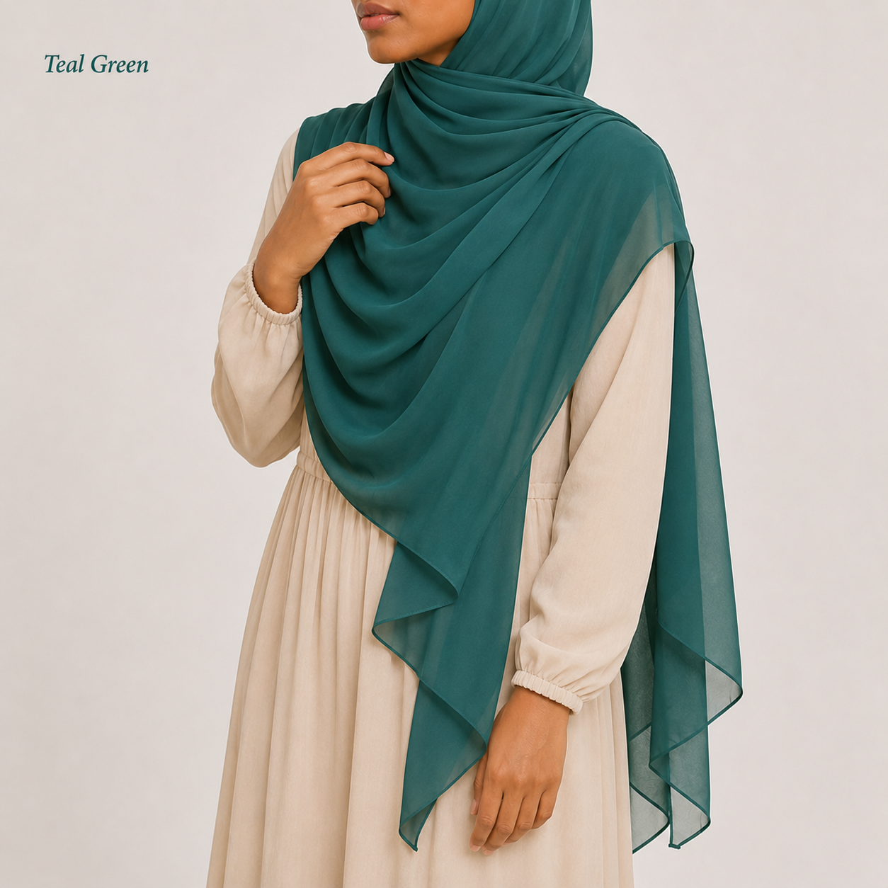 Premium Chiffon Hijab – Green Collection