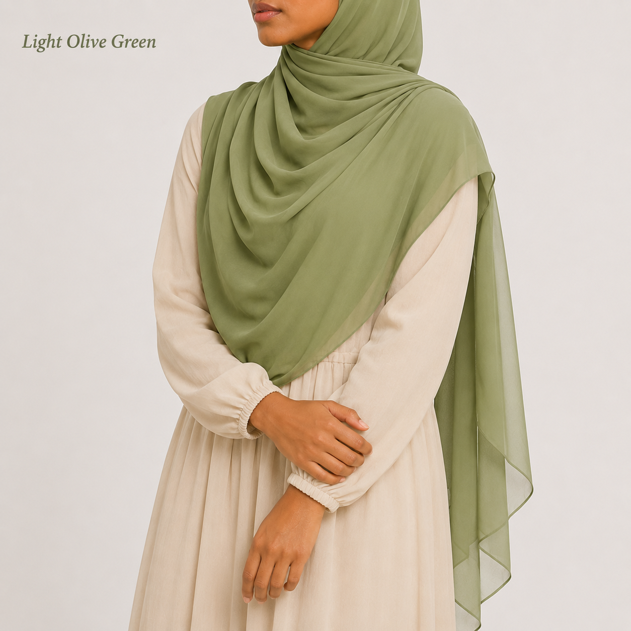 Premium Chiffon Hijab – Green Collection
