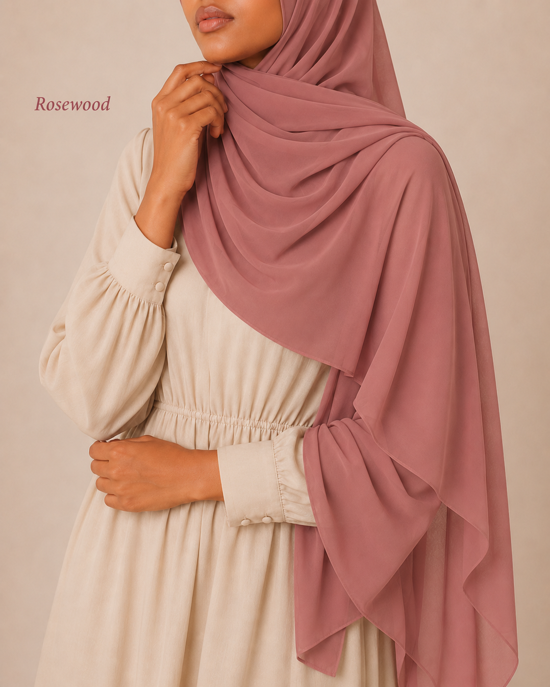 Premium Chiffon Hijab – Pink Collection