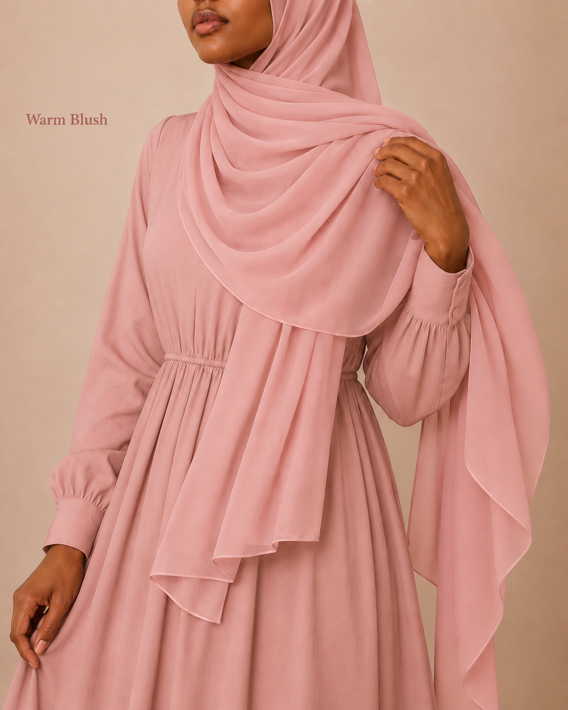 Premium Chiffon Hijab – Pink Collection