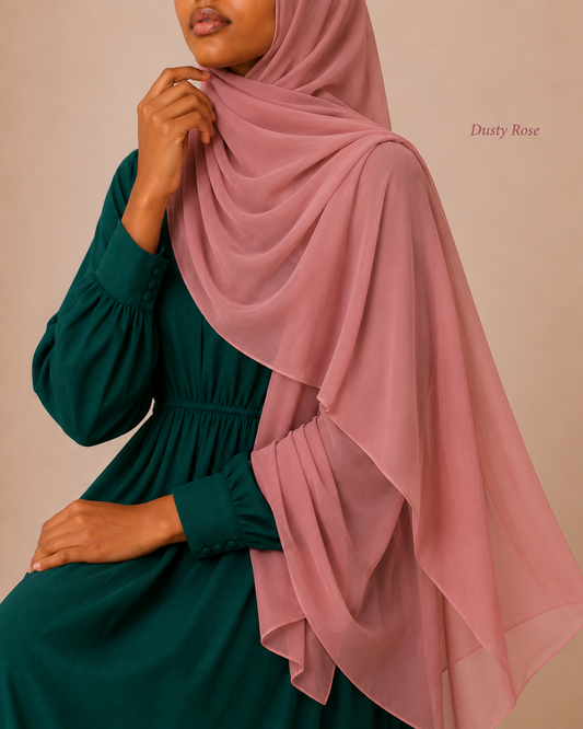 Premium Chiffon Hijab – Pink Collection
