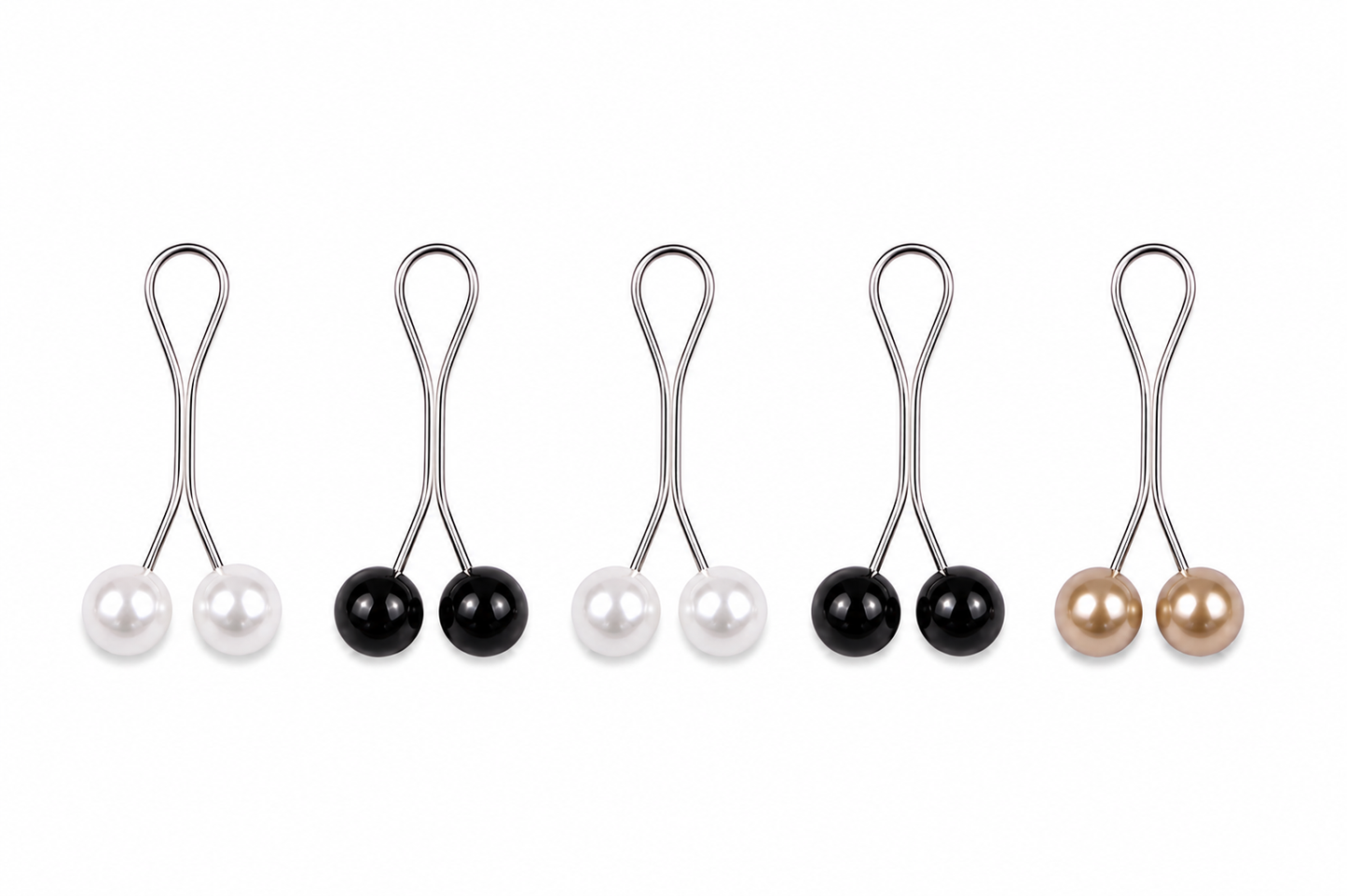 Pearl Scarf Clips Set