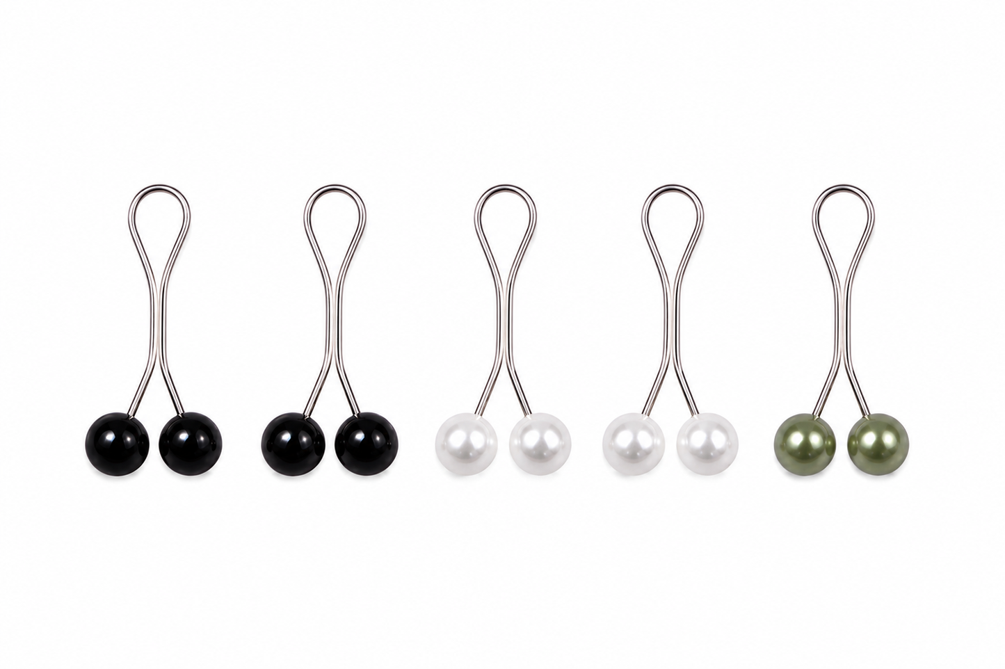 Pearl Scarf Clips Set