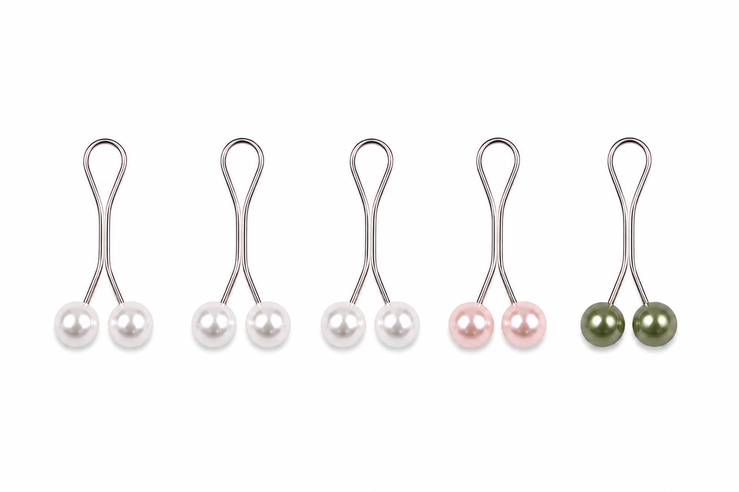 Pearl Scarf Clips Set