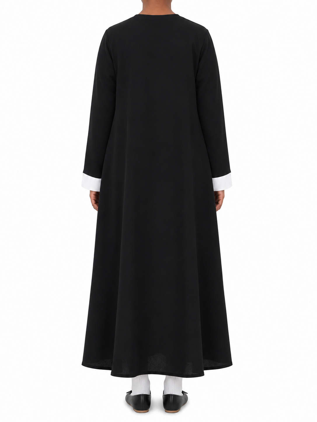 Layah Contrast Open Abaya
