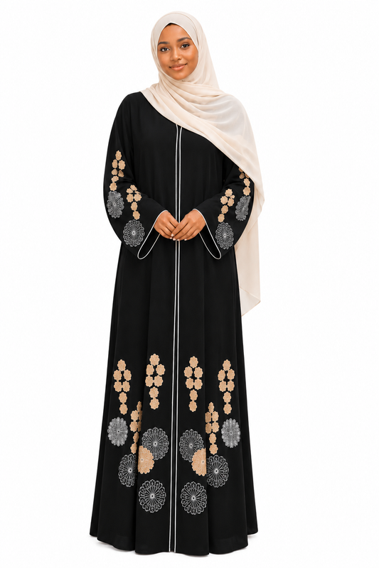 Sawda Fleur Embroidered Abaya