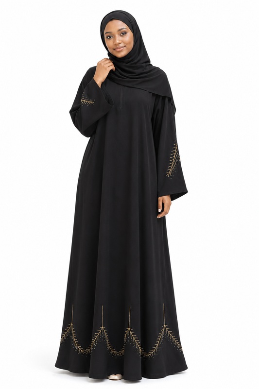 Sana Hand-Beaded Nidha Abaya