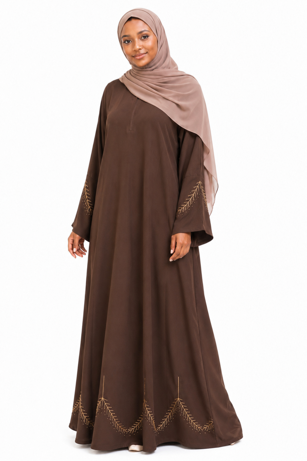 Sana Hand-Beaded Nidha Abaya