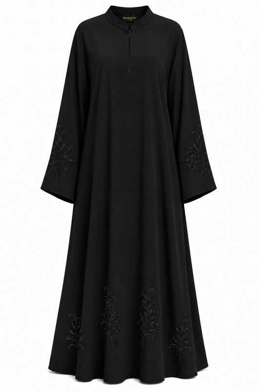 Serevina Hand-Beaded Nidha Abaya