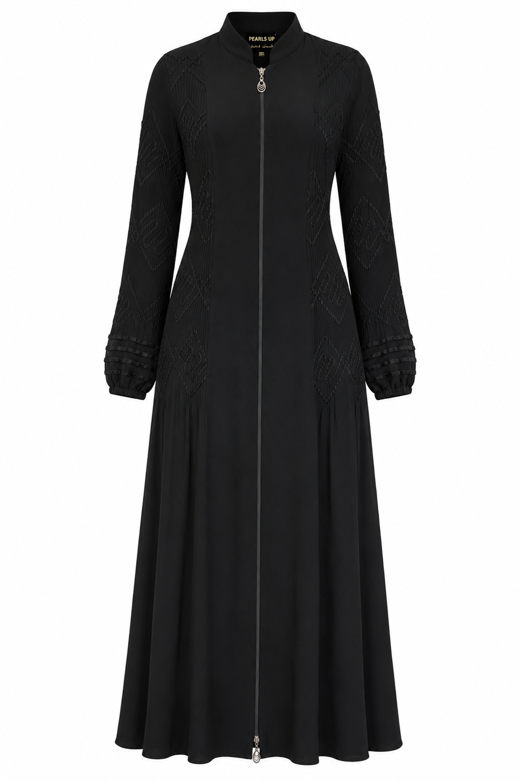 Velora Textured Zip Abaya