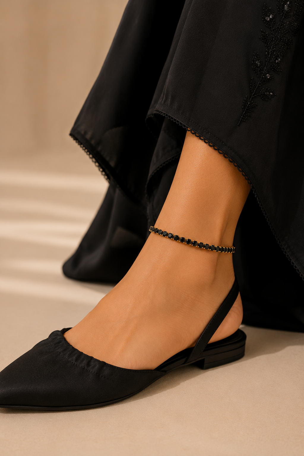 Noir Tennis Bracelet & Anklet