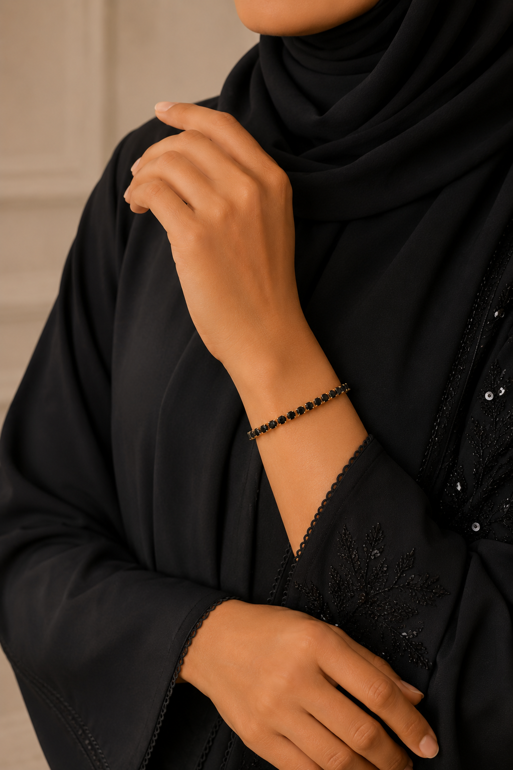 Noir Tennis Bracelet & Anklet